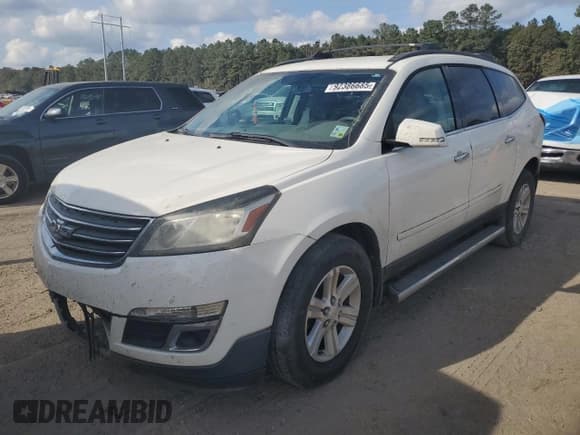✅ 2014 Chevrolet Traverse LT • VIN: 1GNKRHKD7EJ112882 • Lot: 92386685. Listed on Copart with Not provided. Free auction sales archive from the USA and detailed vehicle history report at DreamBid. Image 1.
