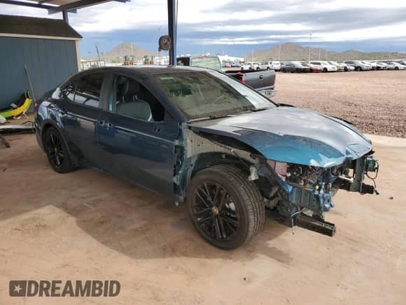 2025 Toyota Camry SE with VIN 4T1DAACK6SU514203, listed as a Copart auction lot 81505035 with 43,158 mi miles and Salvage title. Bid and sale history available at DreamBid. Image 4.