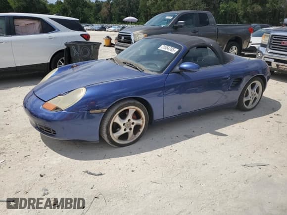 ✅ 2000 Porsche Boxster • VIN: WP0CA2984YU623818 • Lot: 71554785. Listed on Copart with 193,382 mi. Free auction sales archive from the USA and detailed vehicle history report at DreamBid. Image 1.