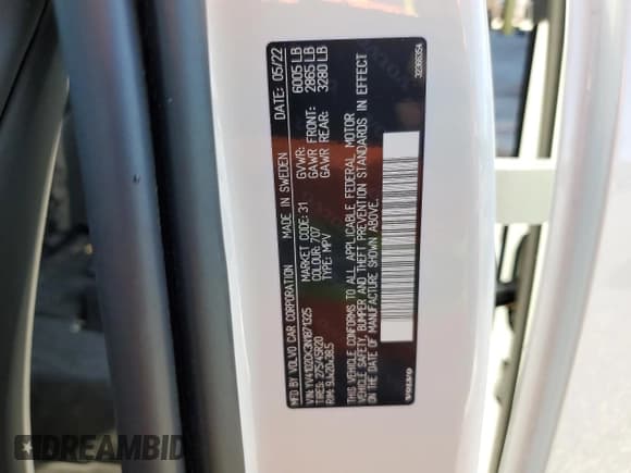 ✅ 2022 Volvo XC90 Momentum • VIN: YV4102CK3N1871325 • Lot: 46592915. Listed on Copart with 21,147 mi. Free auction sales archive from the USA and detailed vehicle history report at DreamBid. Image 14.