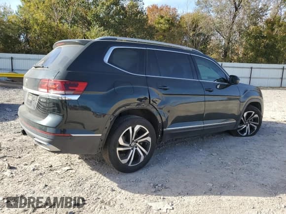✅ 2021 Volkswagen Atlas SEL Premium • VIN: 1V2TR2CA6MC588220 • Lot: 91697795. Listed on Copart with 42,711 mi. Free auction sales archive from the USA and detailed vehicle history report at DreamBid. Image 3.
