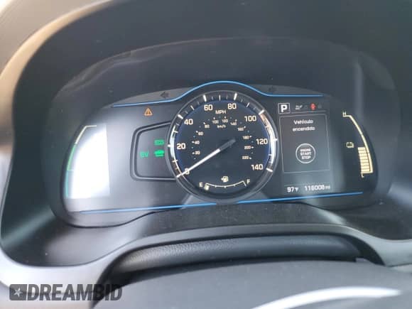 2019 Hyundai Ioniq Blue z VIN KMHC65LC4KU179844, wystawiony jako Copart lot #68071414 z przebiegiem 116 008 mil mil oraz Szkoda całkowita • Salvage title. Historia ofert i sprzedaży dostępna na DreamBid. Obrazek 9.