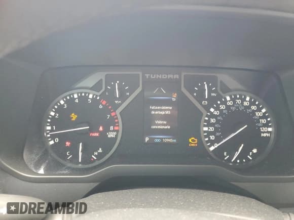 ✅ 2024 Toyota Tundra SR5 • VIN: 5TFLA5AB3RX032842 • Lot: 61033415. Listed on Copart with 10,945 mi. Free auction sales archive from the USA and detailed vehicle history report at DreamBid. Image 9.