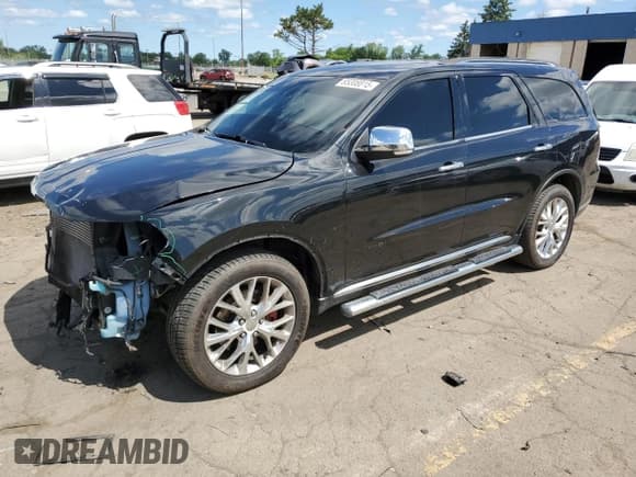 ✅ 2014 Dodge Durango Citadel • VIN: 1C4RDJEG5EC358983 • Lot: 65308815. Listed on Copart with 156,026 mi. Free auction sales archive from the USA and detailed vehicle history report at DreamBid. Image 1.