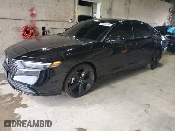 2024 Honda Accord Sport-L with VIN 1HGCY2F75RA088784, listed as a Copart auction lot 81584595 with 23,655 mi miles and Salvage title. Bid and sale history available at DreamBid. Image 1.