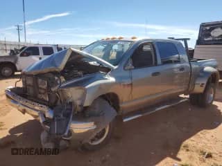 2008 Dodge 3500 Laramie with VIN 3D7MX49A88G129827, listed as a Copart auction lot 79743804 with 192,431 mi miles and Salvage title. Bid and sale history available at DreamBid. Image 1.