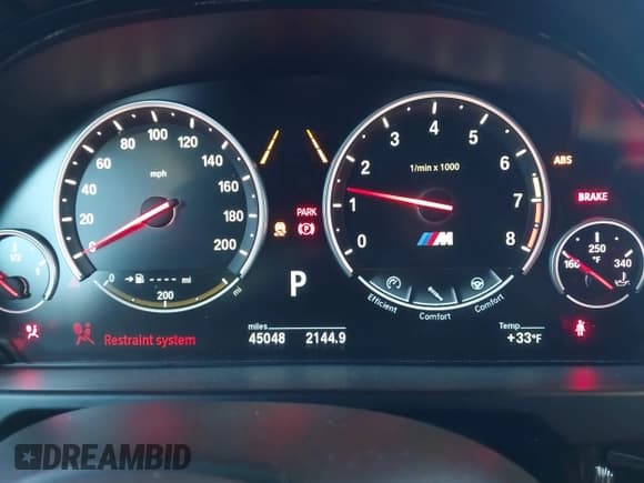 ✅ 2018 BMW X5 M • VIN: 5YMKT6C56J0Y84190 • Lot: 41623494. Listed on IAAI with 45,048 mi. Free auction sales archive from the USA and detailed vehicle history report at DreamBid. Image 7.