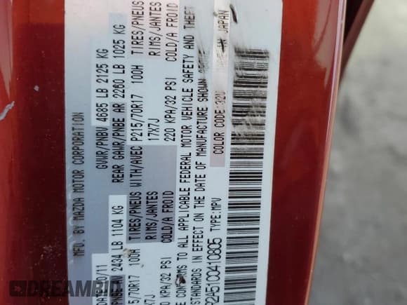 ✅ 2012 Mazda CX-7 i SV • VIN: JM3ER2A51C0410805 • Lot: 66253555. Wystawiony na Copart z przebiegiem 116 695 mil. Bezpłatny archiwum sprzedaży aukcyjnych z USA i szczegółowy raport historii pojazdu na DreamBid. Zdjęcie 13.