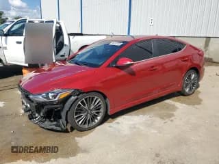 ✅ 2018 Hyundai Elantra Sport • VIN: KMHD04LB5JU718655 • Lot: 84419195. Wystawiony na Copart z przebiegiem 121 784 mil. Bezpłatny archiwum sprzedaży aukcyjnych z USA i szczegółowy raport historii pojazdu na DreamBid. Zdjęcie 1.