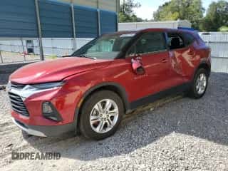 2019 Chevrolet Blazer with VIN 3GNKBBRA0KS644160, listed as a Copart auction lot 65957714 with 45,358 mi miles and Salvage title. Bid and sale history available at DreamBid. Image 1.