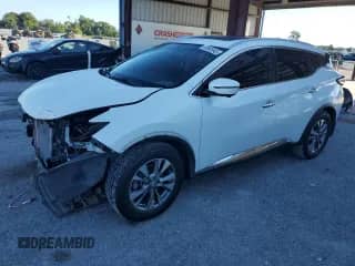 2016 Nissan Murano S with VIN 5N1AZ2MG8GN141100, listed as a Copart auction lot 83865845 with 150,977 mi miles and Salvage title. Bid and sale history available at DreamBid. Image 1.