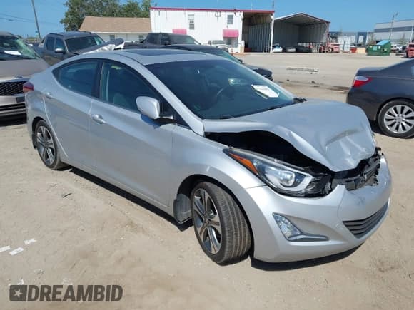 ✅ 2015 Hyundai Elantra Sport • VIN: KMHDH4AH6FU283426 • Lot: 42121462. Listed on IAAI with 73,484 mi. Free auction sales archive from the USA and detailed vehicle history report at DreamBid. Image 1.