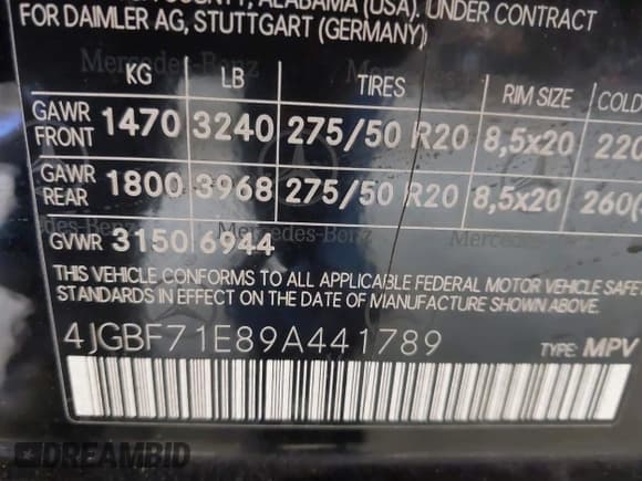 ✅ 2009 Mercedes-Benz GL 450 • VIN: 4JGBF71E89A441789 • Лот: 43188038. Опубликован ранее на IAAI с пробегом 161 797 миль. Бесплатный доступ к архиву аукционных продаж из США и подробный отчёт об истории автомобиля на DreamBid. Изображение 9.