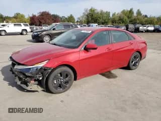 2022 Hyundai Elantra Blue with VIN KMHLM4AJ9NU026902, listed as a Copart auction lot 71478985 with 48,771 mi miles and Salvage title. Bid and sale history available at DreamBid. Image 1.