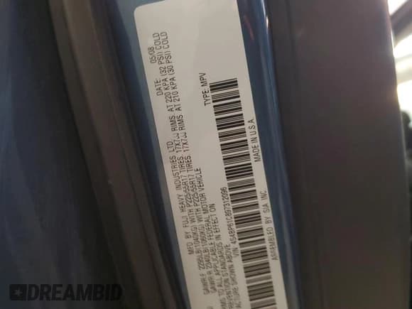 ✅ 2009 Subaru Outback Special Edition • VIN: 4S4BP61C897312096 • Лот: 87197035. Опубликован ранее на Copart с пробегом 63 817 миль. Бесплатный доступ к архиву аукционных продаж из США и подробный отчёт об истории автомобиля на DreamBid. Изображение 13.