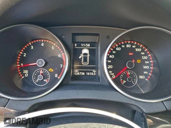 ✅ 2011 Volkswagen Golf GTI • VIN: WVWGV7AJXBW126009 • Lot: 94695695. Listed on Copart with 126,736 mi. Free auction sales archive from the USA and detailed vehicle history report at DreamBid. Image 9.