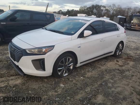 2019 Hyundai Ioniq Limited с VIN KMHC85LC6KU122734, выставлен на аукционе Copart как лот 74376264 с пробегом Не указан миль и На запчасти • Non repairable. История ставок и продаж доступна на DreamBid. Изображение 1.