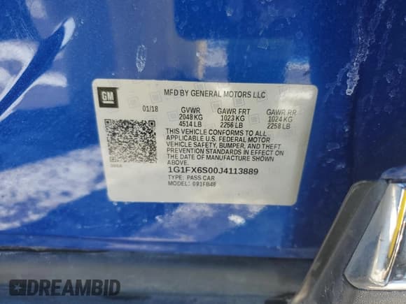 ✅ 2018 Chevrolet Bolt EV Premier • VIN: 1G1FX6S00J4113889 • Lot: 45985225. Wystawiony na Copart z przebiegiem 49 015 mil. Bezpłatny archiwum sprzedaży aukcyjnych z USA i szczegółowy raport historii pojazdu na DreamBid. Zdjęcie 15.