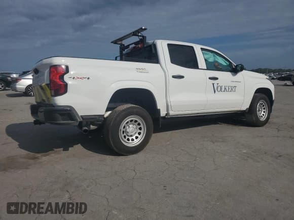 ✅ 2025 Chevrolet Colorado 4WD Work Truck • VIN: 1GCPTBEK1S1163054 • Lot: 65923195. Listed on Copart with 3,024 mi. Free auction sales archive from the USA and detailed vehicle history report at DreamBid. Image 3.