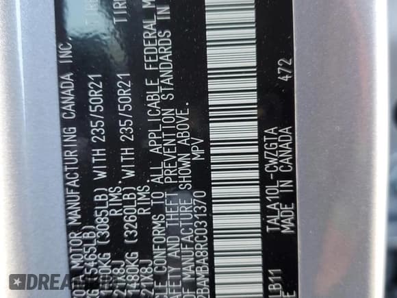 ✅ 2024 Lexus RX 350 • VIN: 2T2BAMBA8RC031370 • Lot: 53081615. Listed on Copart with 7,440 mi. Free auction sales archive from the USA and detailed vehicle history report at DreamBid. Image 14.