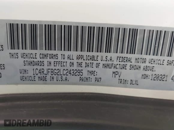 ✅ 2020 Jeep Grand Cherokee Limited • VIN: 1C4RJFBG2LC243295 • Лот: 42584908. Опубликован ранее на IAAI с пробегом 46 838 миль. Бесплатный доступ к архиву аукционных продаж из США и подробный отчёт об истории автомобиля на DreamBid. Изображение 9.