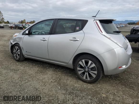 ✅ 2015 Nissan LEAF S • VIN: 1N4AZ0CPXFC321916 • Lot: 90265735. Listed on Copart with 60,660 mi. Free auction sales archive from the USA and detailed vehicle history report at DreamBid. Image 2.
