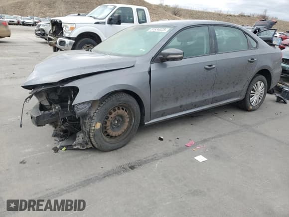 ✅ 2014 Volkswagen Passat S • VIN: 1VWAP7A31EC017152 • Lot: 51634025. Listed on Copart with Not provided. Free auction sales archive from the USA and detailed vehicle history report at DreamBid. Image 1.