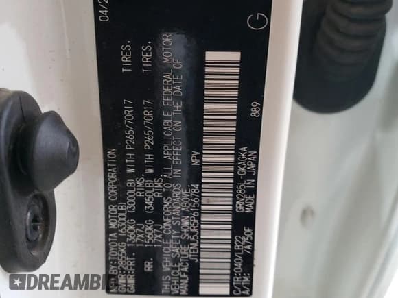 ✅ 2023 Toyota 4Runner SR5 Premium • VIN: JTENU5JR5P6156784 • Лот: 52301595. Опубликован ранее на Copart с пробегом 25 365 миль. Бесплатный доступ к архиву аукционных продаж из США и подробный отчёт об истории автомобиля на DreamBid. Изображение 12.