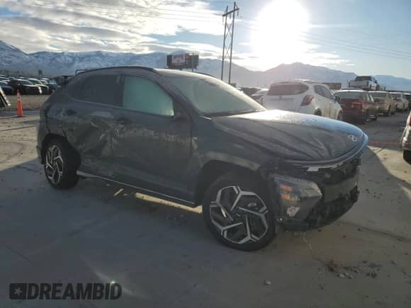 2024 Hyundai Kona N Line with VIN KM8HACA38RU087433, listed as a Copart auction lot 87017794 with 63,649 mi miles and Non repairable. Bid and sale history available at DreamBid. Image 4.