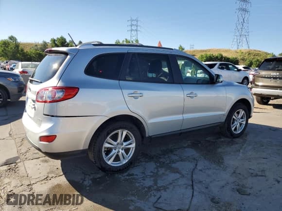✅ 2012 Hyundai Santa Fe Limited • VIN: 5XYZHDAG8CG120419 • Lot: 64593604. Listed on Copart with 94,740 mi. Free auction sales archive from the USA and detailed vehicle history report at DreamBid. Image 3.