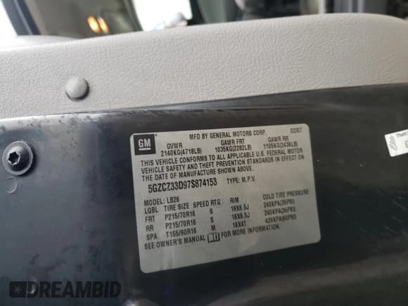 ✅ 2007 Saturn VUE I4 • VIN: 5GZCZ33D97S874153 • Lot: 50572755. Wystawiony na Copart z przebiegiem 76 142 mil. Bezpłatny archiwum sprzedaży aukcyjnych z USA i szczegółowy raport historii pojazdu na DreamBid. Zdjęcie 16.