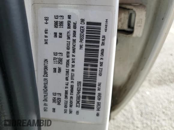 ✅ 2004 Chrysler 300M M • VIN: 2C3AE66G74H631556 • Lot: 90649775. Wystawiony na Copart z przebiegiem 145 742 mil. Bezpłatny archiwum sprzedaży aukcyjnych z USA i szczegółowy raport historii pojazdu na DreamBid. Zdjęcie 12.