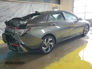 2025 Hyundai Elantra SEL Convenience with VIN KMHLS4DG1SU910642, listed as a Copart auction lot 90224255 with 24,478 mi miles and Clean title. Bid and sale history available at DreamBid. Image 3.