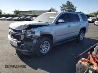 2017 Chevrolet Tahoe LS with VIN 1GNSCAKC8HR123735, listed as a Copart auction lot 66863445 with 56,811 mi miles and Salvage title. Bid and sale history available at DreamBid. Image 1.