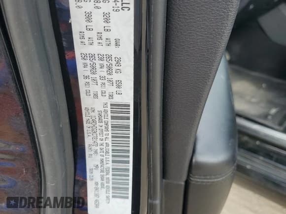 ✅ 2019 Dodge Durango GT Plus • VIN: 1C4RDHDG2KC721472 • Lot: 80826075. Listed on Copart with 130,455 mi. Free auction sales archive from the USA and detailed vehicle history report at DreamBid. Image 13.