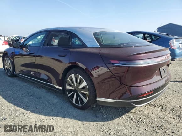 ✅ 2023 Lucid Air Touring • VIN: 50EA1TEA6PA002582 • Lot: 82635235. Listed on Copart with 37,545 mi. Free auction sales archive from the USA and detailed vehicle history report at DreamBid. Image 2.