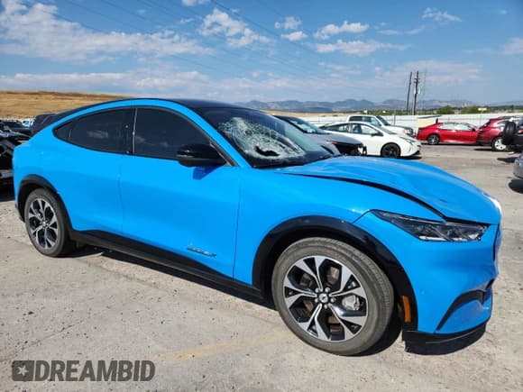 ✅ 2022 Ford Mustang Mach-E Premium • VIN: 3FMTK3SU9NMA24001 • Lot: 70929585. Listed on Copart with 37,905 mi. Free auction sales archive from the USA and detailed vehicle history report at DreamBid. Image 4.