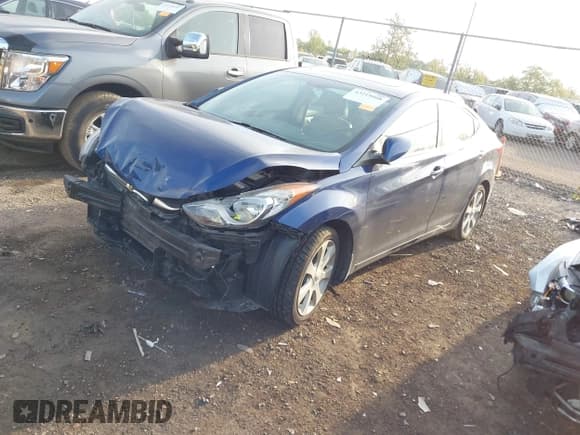 ✅ 2013 Hyundai Elantra Limited • VIN: KMHDH4AE8DU707336 • Лот: 43219008. Опубликован ранее на IAAI с пробегом 86 394 миль. Бесплатный доступ к архиву аукционных продаж из США и подробный отчёт об истории автомобиля на DreamBid. Изображение 2.