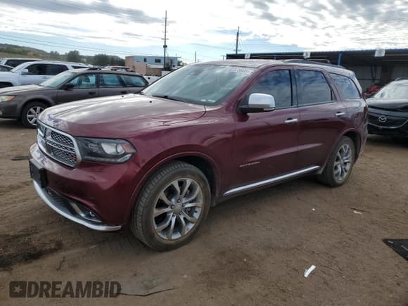 ✅ 2017 Dodge Durango Citadel Anodized Platinum • VIN: 1C4RDJEGXHC740401 • Лот: 82375605. Опубликован ранее на Copart с пробегом 137 058 миль. Бесплатный доступ к архиву аукционных продаж из США и подробный отчёт об истории автомобиля на DreamBid. Изображение 1.