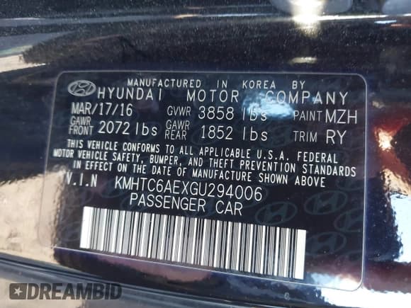 ✅ 2016 Hyundai Veloster Turbo Rally Edition • VIN: KMHTC6AEXGU294006 • Лот: 43561711. Опубликован ранее на IAAI с пробегом 81 116 миль. Бесплатный доступ к архиву аукционных продаж из США и подробный отчёт об истории автомобиля на DreamBid. Изображение 9.