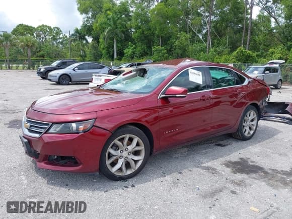 ✅ 2017 Chevrolet Impala LT • VIN: 2G1105S34H9108639 • Lot: 43096848. Listed on IAAI with 106,766 mi. Free auction sales archive from the USA and detailed vehicle history report at DreamBid. Image 2.