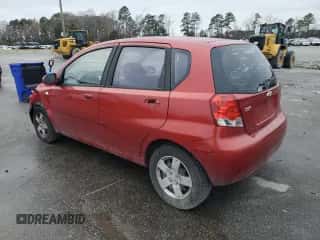 2007 Chevrolet Aveo LS с VIN KL1TD66627B686905, выставлен на аукционе Copart как лот 85775504 с пробегом Не указан миль и Списание • Salvage title. История ставок и продаж доступна на DreamBid. Изображение 2.