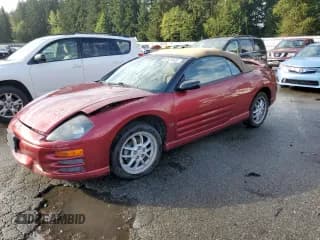 ✅ 2002 Mitsubishi Eclipse GT • VIN: 4A3AE85H32E093070 • Lot: 82575825. Wystawiony na Copart z przebiegiem 106 768 mil. Bezpłatny archiwum sprzedaży aukcyjnych z USA i szczegółowy raport historii pojazdu na DreamBid. Zdjęcie 1.