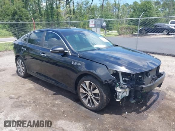 ✅ 2019 Kia Optima S • VIN: 5XXGT4L37KG281010 • Lot: 42656772. Listed on IAAI with 121,513 mi. Free auction sales archive from the USA and detailed vehicle history report at DreamBid. Image 1.