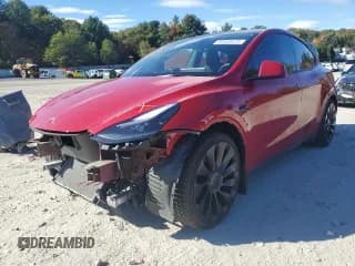 ✅ 2023 Tesla Model Y Performance • VIN: 7SAYGDEF6PF616366 • Lot: 86508815. Wystawiony na Copart z przebiegiem 22 670 mil. Bezpłatny archiwum sprzedaży aukcyjnych z USA i szczegółowy raport historii pojazdu na DreamBid. Zdjęcie 1.