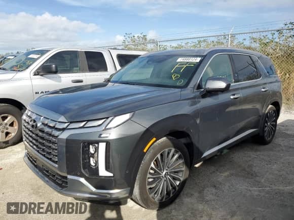 ✅ 2023 Hyundai Palisade Calligraphy • VIN: KM8R74GE5PU520494 • Лот: 74880124. Размещён на Copart с пробегом 25 581 миль миль. Получите бесплатный доступ к архиву аукционных продаж из США и посмотрите подробный отчёт об истории автомобиля на DreamBid. Изображение 1.