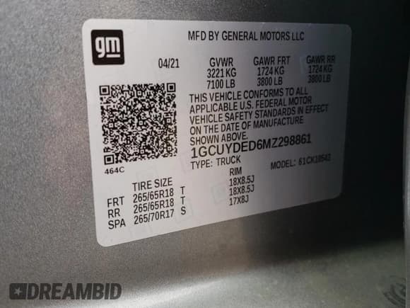 ✅ 2021 Chevrolet Silverado 1500 LT • VIN: 1GCUYDED6MZ298861 • Lot: 70273814. Wystawiony na Copart z przebiegiem Nie podano. Bezpłatny archiwum sprzedaży aukcyjnych z USA i szczegółowy raport historii pojazdu na DreamBid. Zdjęcie 14.