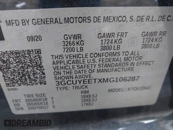 ✅ 2021 Chevrolet Silverado 1500 RST • VIN: 3GCUYEETXMG106287 • Lot: 42313663. Wystawiony na IAAI z przebiegiem 17 464 mil. Bezpłatny archiwum sprzedaży aukcyjnych z USA i szczegółowy raport historii pojazdu na DreamBid. Zdjęcie 9.