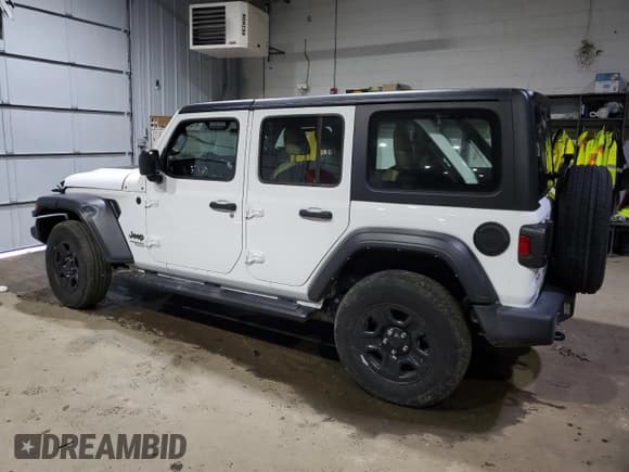 ✅ 2021 Jeep Wrangler Unlimited Sport • VIN: 1C4HJXDG4MW821718 • Lot: 41956755. Listed on Copart with 30,615 mi. Free auction sales archive from the USA and detailed vehicle history report at DreamBid. Image 2.