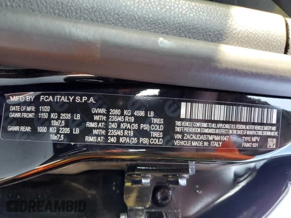 ✅ 2021 Jeep Renegade Jeepster • VIN: ZACNJDAB7MPM41647 • Лот: 66672935. Опубликован ранее на Copart с пробегом 51 969 миль. Бесплатный доступ к архиву аукционных продаж из США и подробный отчёт об истории автомобиля на DreamBid. Изображение 14.